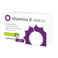Metagenics Vitamina D 4000UI integratore per ossa e difese immunitarie 168 compresse masticabili