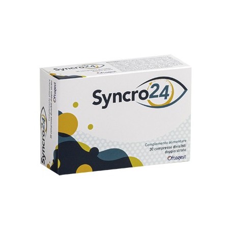 Syncro24 integratore antiossidante per la vista 30 compresse divisibili Syncro24 integratore antiossidante per la vista 30 compresse divisibili