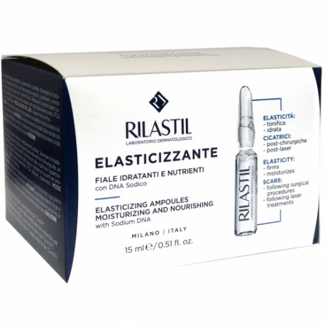 Rilastil Fiale Elasticizzanti viso e corpo per pelle tonica ed elastica 10 fiale da 1,5 ml