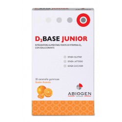 Abiogen D3 Base Junior 30 caramelle gommose gusto arancia