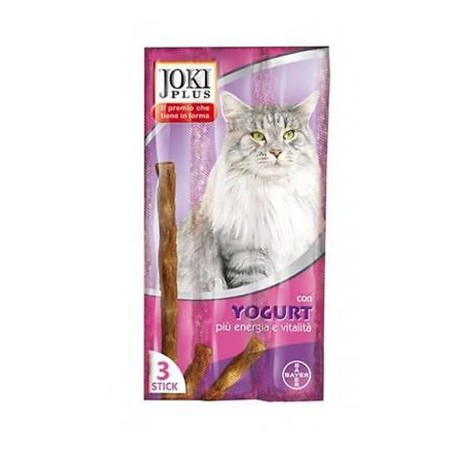 Bayer Sano e Bello Joki Plus spuntino per gatto gusto yogurt 3 stick da 5 g Bayer Sano e Bello Joki Plus spuntino per gatto gusto yogurt 3 stick da 5 g