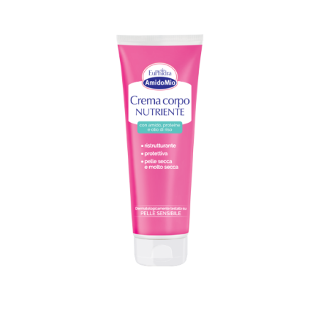 Euphidra AmidoMio Crema corpo nutriente con amido di riso 250 ml Euphidra AmidoMio Crema corpo nutriente con amido di riso 250 ml