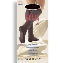 Solidea Relax gambaletto unisex compressione graduata 70 den tg.2 blu