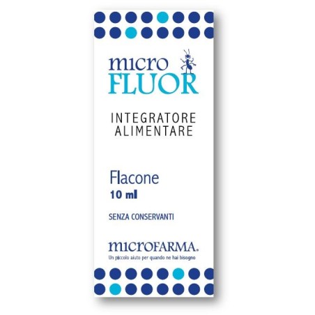 Micro Fluor integratore per mineralizzazione dei denti 10 ml Micro Fluor integratore per mineralizzazione dei denti 10 ml