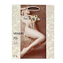Solidea Venere Collant 70 den tuttonudo compressivo a maglia liscia tg. 2 cammello
