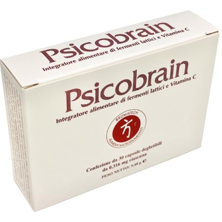 Bromatech Psicobrain integratore di fermenti lattici per benessere psicologico 30 capsule Bromatech Psicobrain integratore di fermenti lattici per benessere psicologico 30 capsule