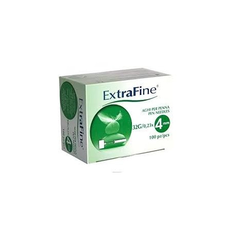 Ago per penna da insulina extrafine 32 gauge 4 mm 100 pezzi Ago per penna da insulina extrafine 32 gauge 4 mm 100 pezzi