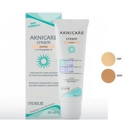 Aknicare Cream Teintee Clair crema colorata pelli acneiche 50 ml Aknicare Cream Teintee Clair crema colorata pelli acneiche 50 ml