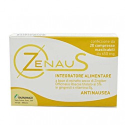 Zenaus 20 compresse masticabili - Integratore a base di zenzero contro la nausea