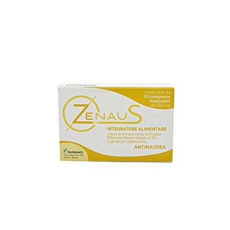 Zenaus 20 compresse masticabili - Integratore a base di zenzero contro la nausea