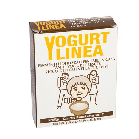 Yogurt Linea Fermenti liofilizzati per fare lo yogurt in casa 4 bustine Yogurt Linea Fermenti liofilizzati per fare lo yogurt in casa 4 bustine