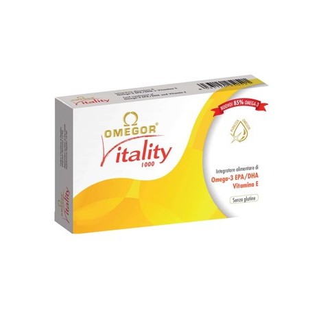 Omegor Vitality 1000 integratore di Omega 3 30 capsule molli Omegor Vitality 1000 integratore di Omega 3 30 capsule molli