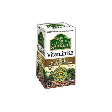 Nature's Plus Source of Life Garden Vitamin K2 integratore per la salute delle ossa 60 capsule