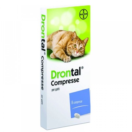 Drontal Farmaco per infestazioni da nematodi nel gatto 8 compresse Drontal Farmaco per infestazioni da nematodi nel gatto 8 compresse