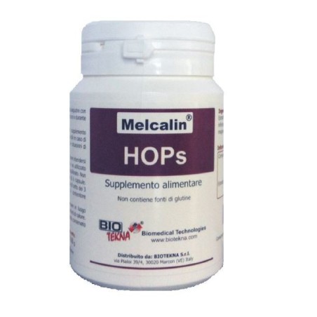 Biotekna Melcalin HOPs integratore rilassante per il sonno 56 capsule Biotekna Melcalin HOPs integratore rilassante per il sonno 56 capsule