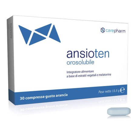 Ansioten Orosolubile integratore per rilassamento e sonno in caso di stress 30 compresse Ansioten Orosolubile integratore per rilassamento e sonno in caso di stress 30 compresse