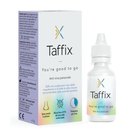 Taffix Spray Nasale in polvere effetto barriera protettiva contro virus e allergeni 1 g Taffix Spray Nasale in polvere effetto barriera protettiva contro virus e allergeni 1 g