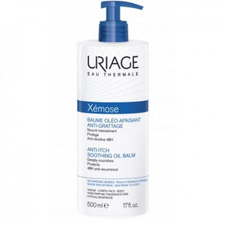 Uriage Xemose Balsamo Olio lenitivo anti prurito per pelle secca e atopica 500 ml