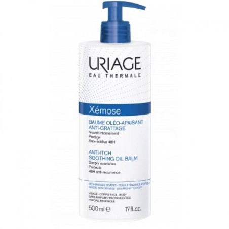 Uriage Xemose Balsamo Olio lenitivo anti prurito per pelle secca e atopica 500 ml Uriage Xemose Balsamo Olio lenitivo anti prurito per pelle secca e atopica 500 ml