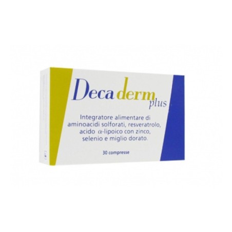 Decaderm Plus 30 compresse - Integratore antiossidante per il benessere di unghie e capelli Decaderm Plus 30 compresse - Integratore antiossidante per il benessere di unghie e capelli