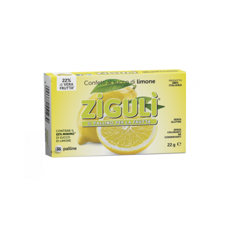 Zigulì Limone 36 palline al succo di limone Zigulì Limone 36 palline al succo di limone