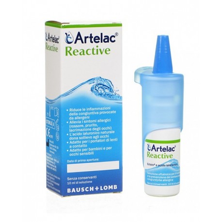 Artelac Reactive collirio idratante per occhi irritati arrossati che  lacrimano 10 ml - Farmacia Centrale Amato