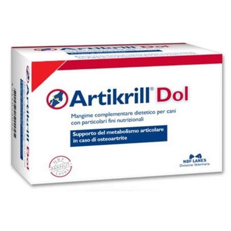 Artikrill Dol Cane integratore veterinario per osteoartrite 60 perle Artikrill Dol Cane integratore veterinario per osteoartrite 60 perle
