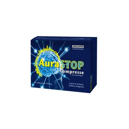 Aurastop integratore rilassante per stress e tensione 20 compresse Aurastop integratore rilassante per stress e tensione 20 compresse