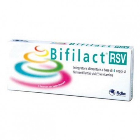 Bifilact RSV integratore di fermenti lattici vivi e vitamine del gruppo B 14 flaconcini 