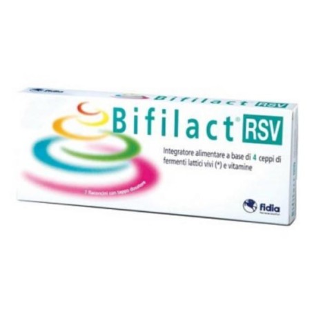 Bifilact RSV integratore di fermenti lattici vivi e vitamine del gruppo B 14 flaconcini Bifilact RSV integratore di fermenti lattici vivi e vitamine del gruppo B 14 flaconcini