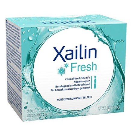 Xailin Fresh Gocce Oculari rinfrescanti e lenitive per occhi dolenti e secchi 30 flaconcini monodose Xailin Fresh Gocce Oculari rinfrescanti e lenitive per occhi dolenti e secchi 30 flaconcini monodose