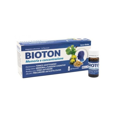 Bioton Memoria e Concentrazione integratore per prestazioni mentali 14 flaconcini Bioton Memoria e Concentrazione integratore per prestazioni mentali 14 flaconcini