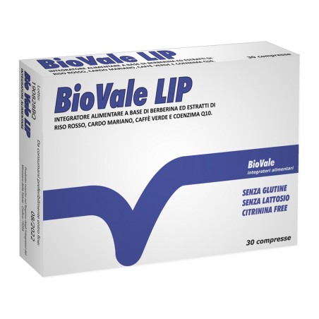 Biovale Lip integratore contro il colesterolo 30 compresse Biovale Lip integratore contro il colesterolo 30 compresse