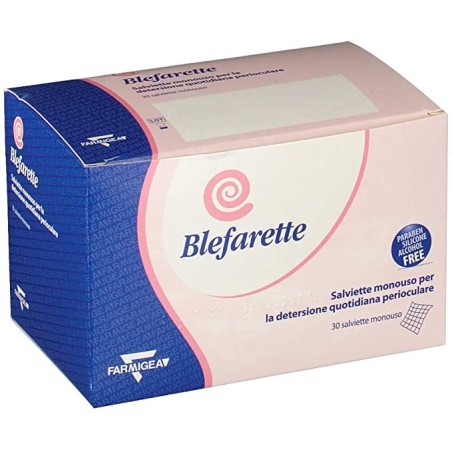Blefarette Salviette monouso per igiene quotidiana perioculare 30 pezzi Blefarette Salviette monouso per igiene quotidiana perioculare 30 pezzi