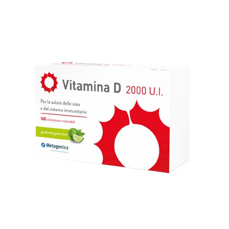 Vitamina D 2000 UI 168 compresse - Integratore per il sistema immunitario e per le ossa