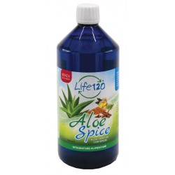 Life 120 Aloe Spice 1000 ml - Integratore di Aloe Vera per il sistema digerente