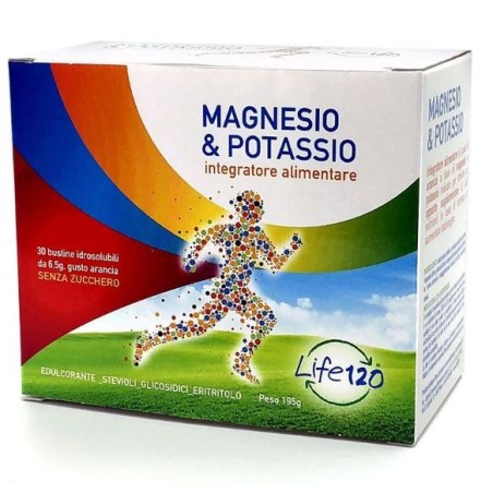 Life 120 Magnesio e Potassio 30 bustine Life 120 Magnesio e Potassio 30 bustine