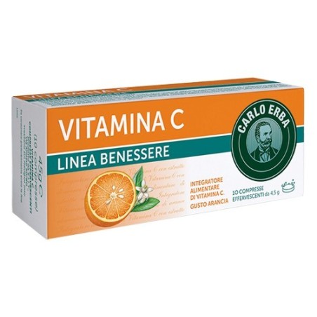 Carlo Erba Vitamina C integratore antiossidante 10 compresse effervescenti Carlo Erba Vitamina C integratore antiossidante 10 compresse effervescenti