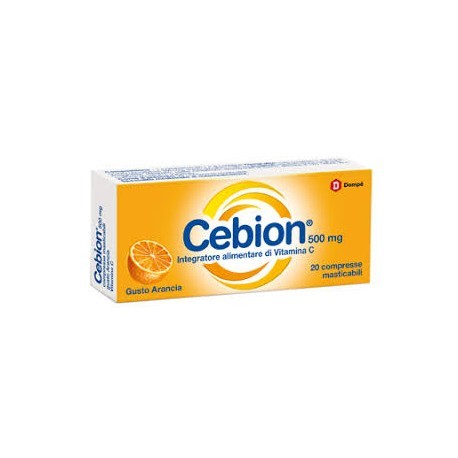 Cebion integratore di vitamina C 20 compresse masticabili gusto arancia 