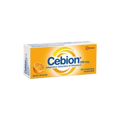 Cebion integratore di vitamina C 20 compresse masticabili gusto arancia Cebion integratore di vitamina C 20 compresse masticabili gusto arancia