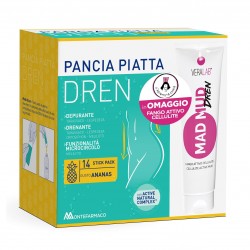 Pancia Piatta Dren Ananas 14 bustine + Estetista Cinica Mad Mud Dren fango anticellulite OMAGGIO