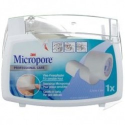 3M Micropore Cerotto in rocchetto in silicone ipoallergenico 2,5 x 500 cm