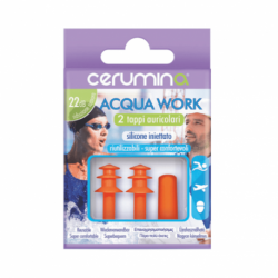 Cerumina Acqua Work Tappi auricolari riutilizzabili in silicone per acqua e rumore 2 pezzi