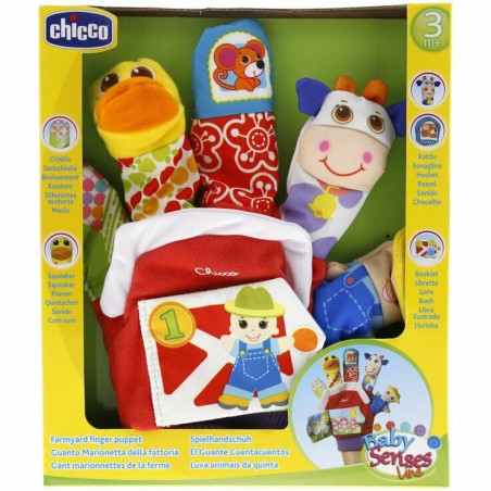 Chicco Guanto marionetta della fattoria gioco per bambini dai 3 mesi Chicco Guanto marionetta della fattoria gioco per bambini dai 3 mesi