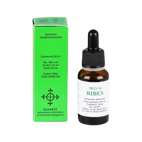 Alkaest MGS16 Ribes Macerato Glicerico SPG 20 ml Alkaest MGS16 Ribes Macerato Glicerico SPG 20 ml