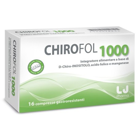 Chirofol 1000 integratore per Sindrome dell'Ovaio Policistico 16 compresse Chirofol 1000 integratore per Sindrome dell'Ovaio Policistico 16 compresse
