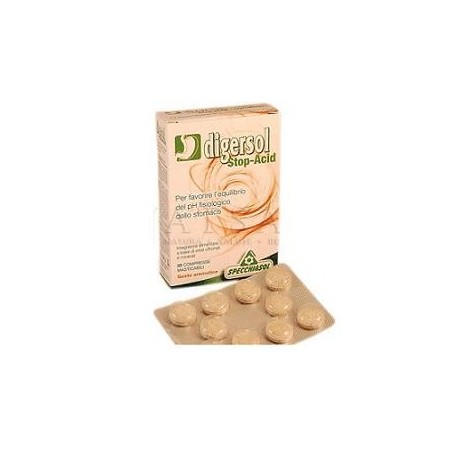 Digersol Stop-Acid integratore per acidità di stomaco 20 compresse Digersol Stop-Acid integratore per acidità di stomaco 20 compresse
