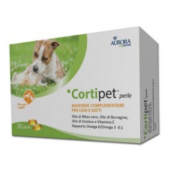 Cortipet perle integratore per la bellezza del pelo di cani e gatti 30 perle