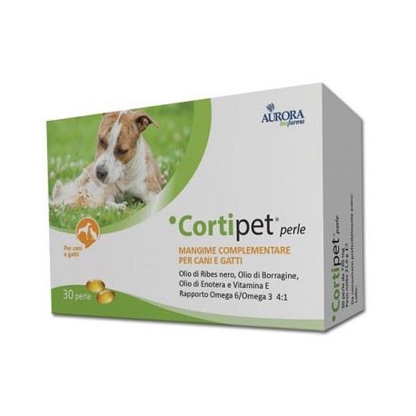 Cortipet perle integratore per la bellezza del pelo di cani e gatti 30 perle