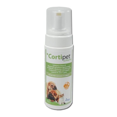 Cortipet schiuma per igienizzante lenitiva per irritazioni cutanee di cani e gatti 150 ml Cortipet schiuma per igienizzante lenitiva per irritazioni cutanee di cani e gatti 150 ml